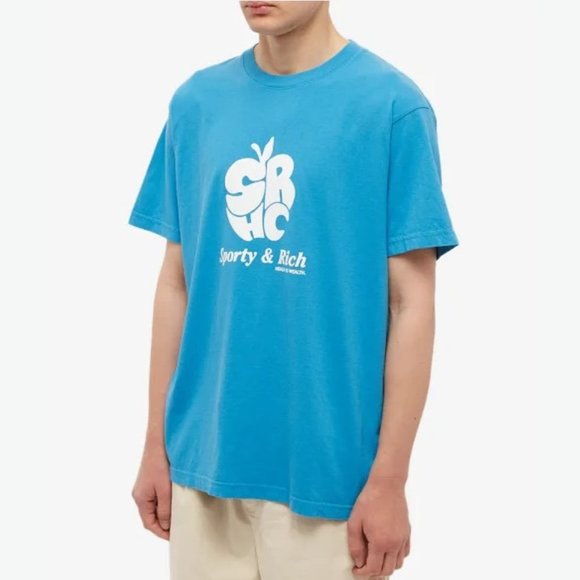 Sporty & Rich Other - Sporty & Rich Men's Apple Short Sleeve Tee - S